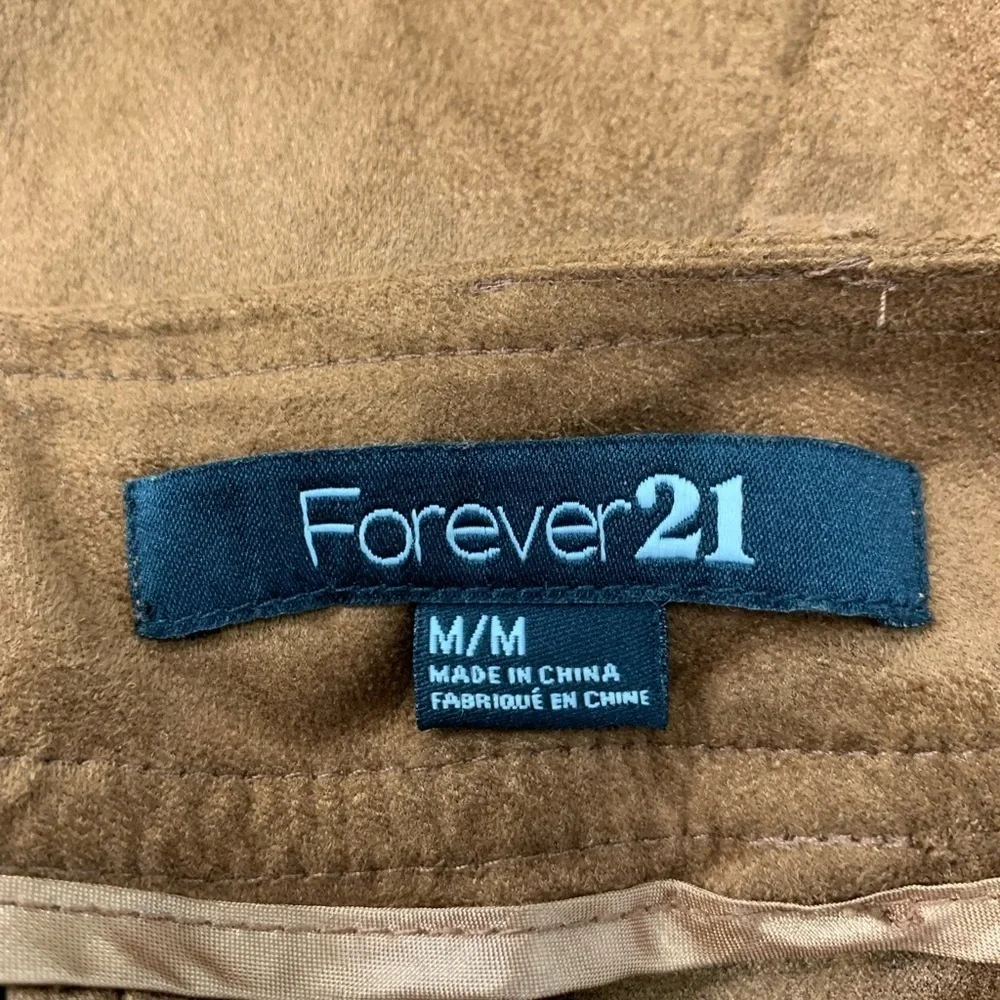 Forever 21 Midi Skirt Brown Tan With Pockets Size M‎ - Picture 9 of 9